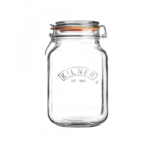 KILNER Bügelverschlussglas eckig 1,5 Liter Vorratsglas Einmachglas |  Vorratsgläser & Aufbewahrungsdosen | Küchenaccessoires & Aufbewahrung |  WOHNEN & HAUSHALT | 1a-Neuware